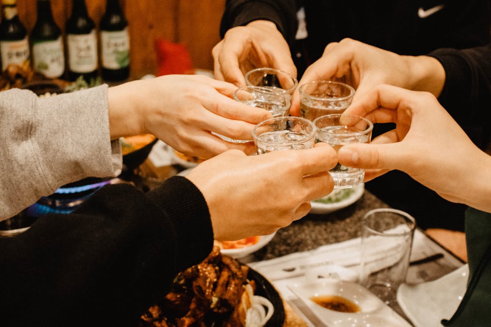 drinking soju in singapore